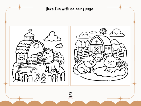 Comfy Farm Coloring Pages – Relaxing Farm-Themed Designs for Kids & Adults