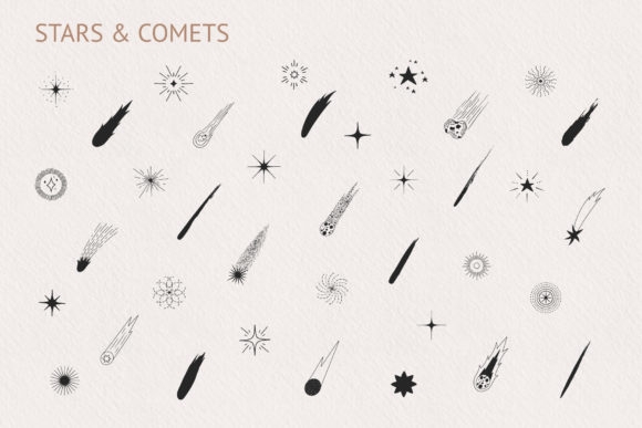 Hand Drawn Mystic & Celestial Bundle | Magical Cosmic Designs