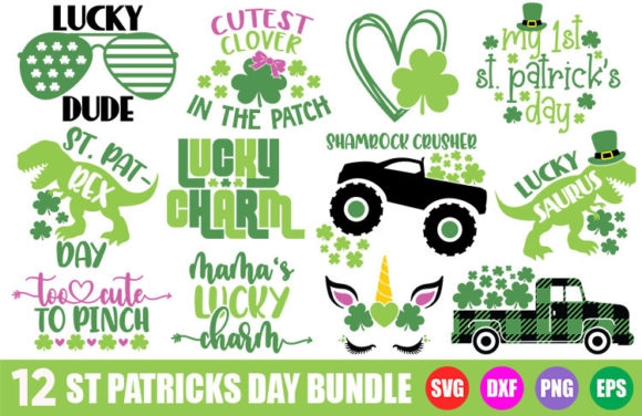 Kids St. Patrick's Day SVG Bundle | Fun and Festive Designs for Kids' Crafts
