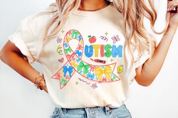 Autism Coquette PNG & Retro Autism PNG - Unique & Supportive Designs