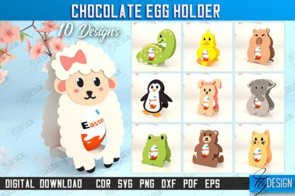Chocolate Egg Holders Bundle - Perfect for Easter Celebrations