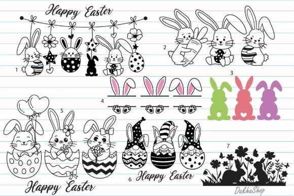 Easter SVG Bundle - Easter Bunny, Eggs, and More Fun Designs