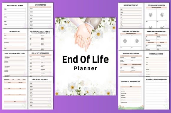 End of Life Planner Canva KDP Interiors - Thoughtful & Practical Templates