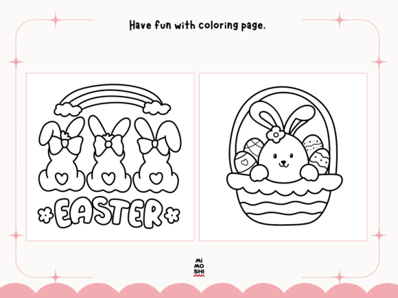 Happy Easter Rabbit Bunny Coloring Pages - Fun & Creative Easter Activity