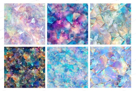 Opal Textures - Stunning & Iridescent Digital Patterns