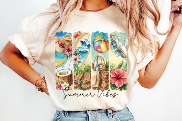 Summer Vibes PNG & Summer Brushstroke PNG – Fun & Vibrant Designs for DIY Projects
