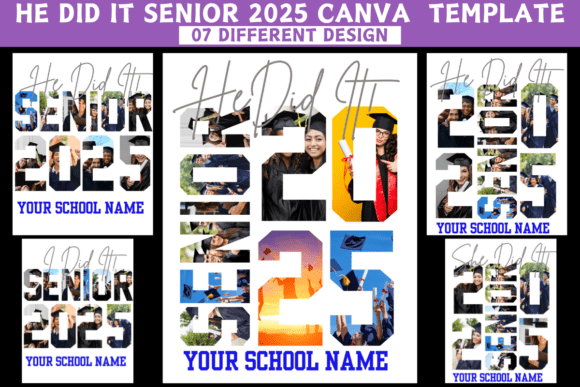 I Did It Senior 2025 Canva Template | Graduation Celebration Design