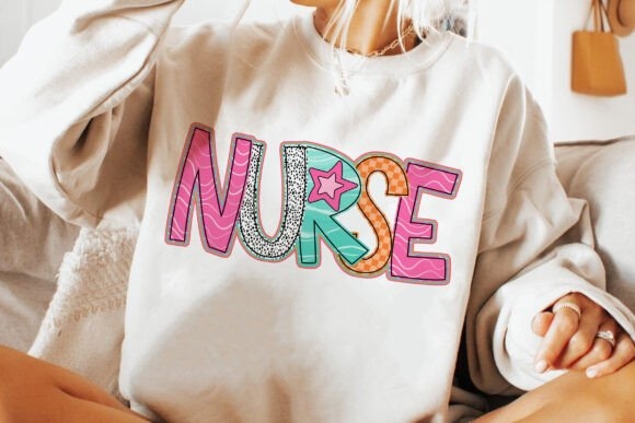 Canvas Nurse PNG | Colorful Checkered Medical Design