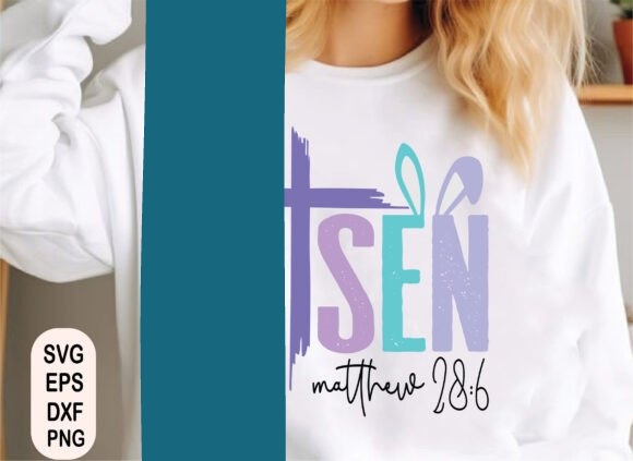 About He is Risen Svg,Christian Easter Svg Png Graphic