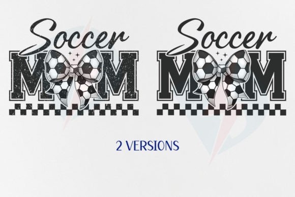 Coquette Soccer Mom Bow - Retro Sport Mama Design for Custom Crafts