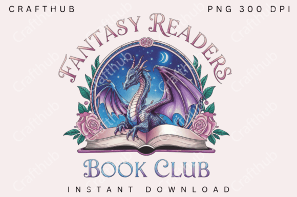 Fantasy Readers Book Club PNG - Book Read Designs for Book Lovers