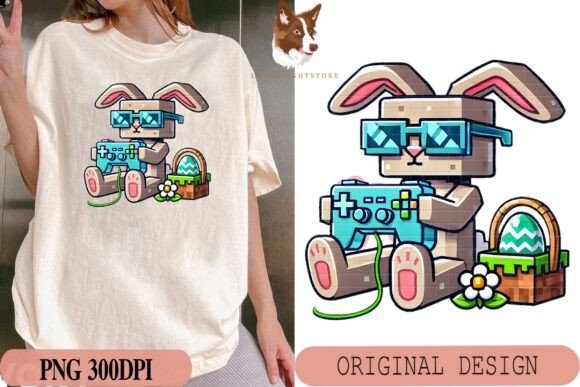 Minecraft Bunny Easter Rabbit PNG - Cute Easter Bunny Designs for Crafts