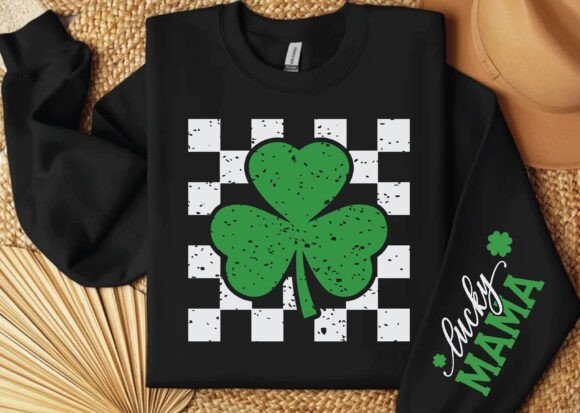 Lucky Mama Retro St Patrick's Day SVG | Vintage Irish Mom Design