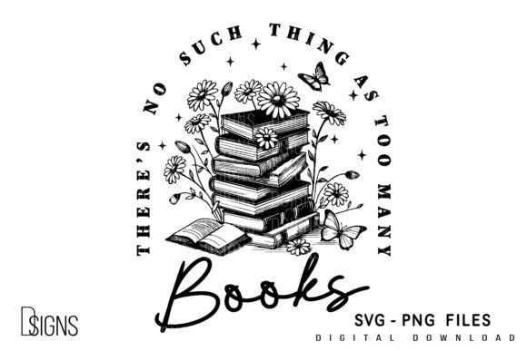 Flower Book SVG & Bookish PNG Sublimation – Creative Designs for Crafting