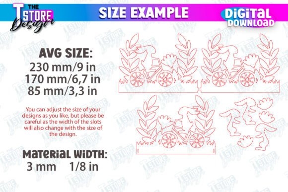 Easter Accordion Signs Bundle CNC File | Creative & Customizable Easter Designs
