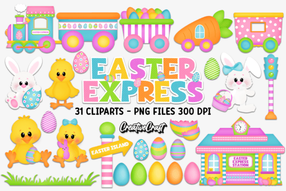 Easter Clipart & Easter Bunny Graphics | Fun & Adorable Designs for Crafts