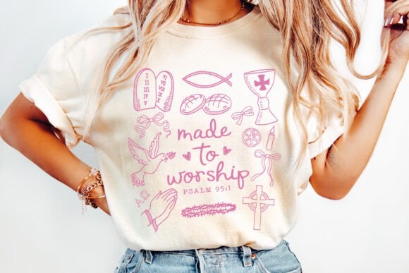 Made to Worship PNG | Christian Inspirational Design for Crafts
