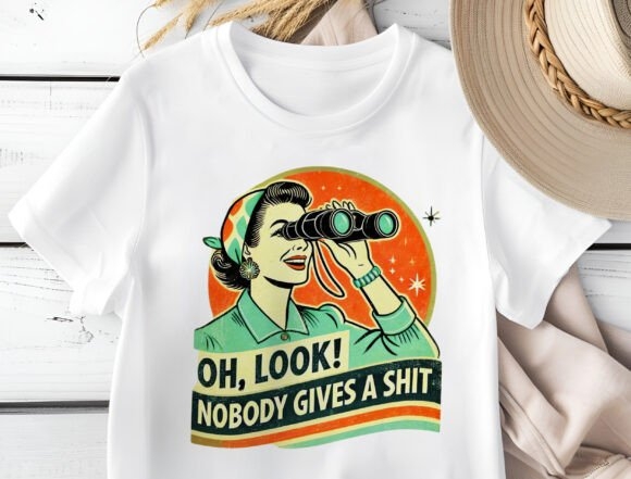 Funny Retro Woman Png, Humorous Quote