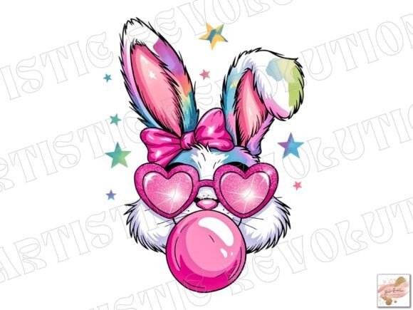 Pink Easter Png Bunny Png Coquette Png