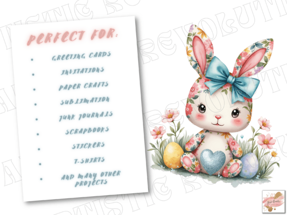 Cute Easter Bunny PNG – Cute Rabbit PNG for Easter Crafts and DIY Projects