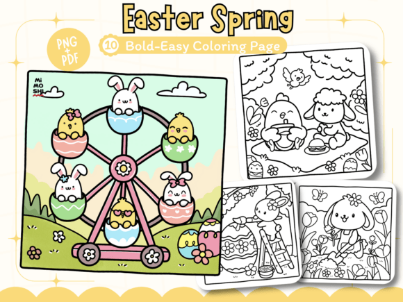 Easter Spring Coloring Pages – Fun and Relaxing Designs for All Ages