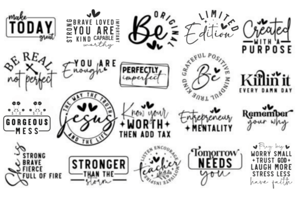 Motivational SVG Bundle – Inspiring Designs for DIY Projects and Gifts