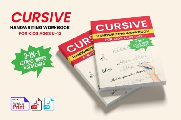 Cursive Handwriting Workbook for Kids – Fun and Educational Practice Sheets