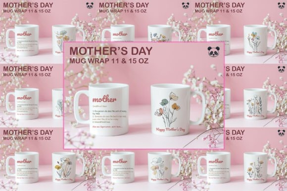 Mother’s Day Mug Wrap Sublimation Bundle